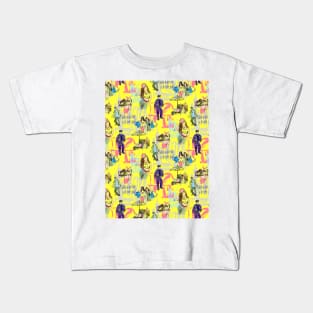 NY LOVE yellow Kids T-Shirt